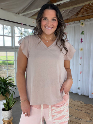 The Sway By The Bay Tee - TAN