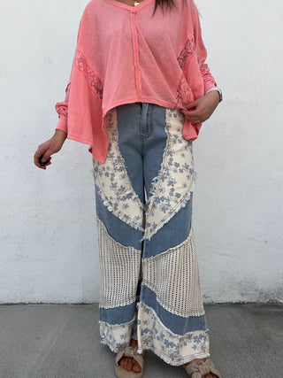 Meadow Floral Denim Jeans