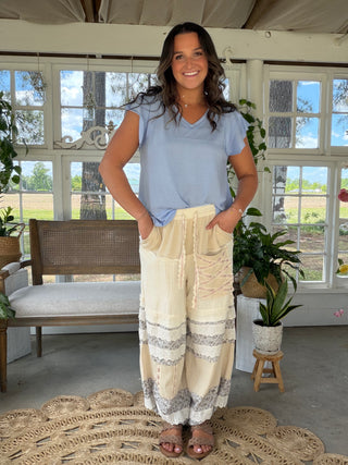 The Spring Daze Joggers - CREAM