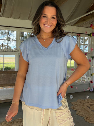 The Sway By The Bay Tee - BLUE