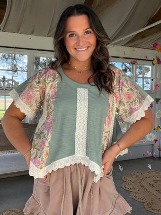 Laguna Breeze Floral Top - PREORDER 1 WEEk