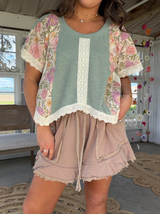 Laguna Breeze Floral Top - PREORDER 1 WEEk