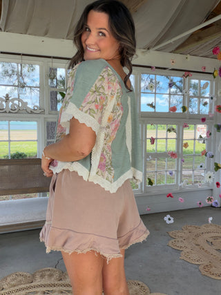 Laguna Breeze Floral Top - PREORDER 1 WEEk