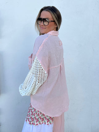 Lilly Shacket - BABY PINK