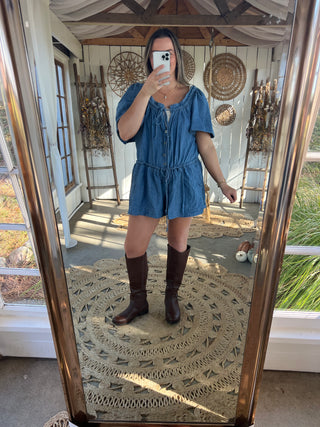 The Francesca Denim Romper