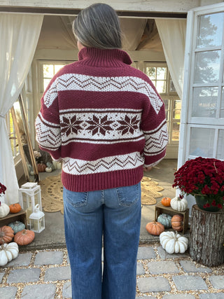 The Fair Isle Zip Up Sweater