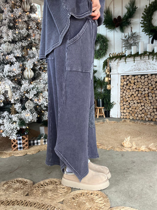 The Monica Waffle Bottoms - NAVY PREORDER 12/19