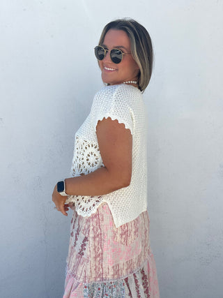 The High Tide Crochet Self - Tie Top PREORDER 8/02