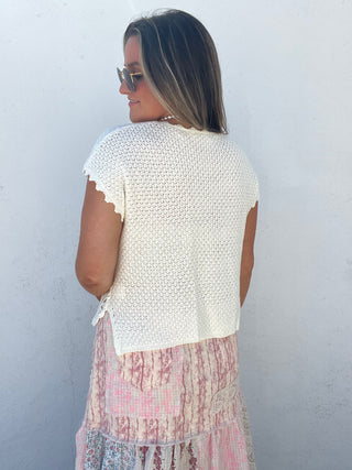 The High Tide Crochet Self - Tie Top PREORDER 8/02