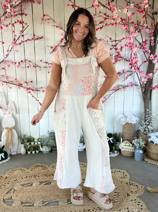 Dream In Color Patch Overalls (FINAL SALE)