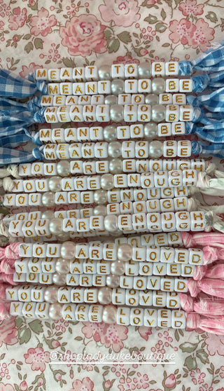 LDB X SHABBY FOR ME RIBBON BRACELETS