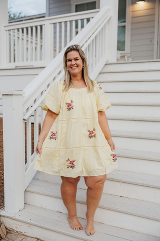 The Tide Water Romance Dress - YELLOW