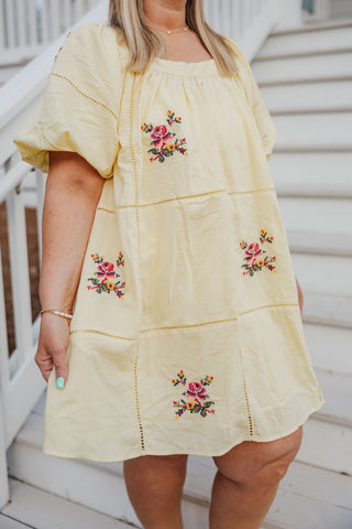 The Tide Water Romance Dress - YELLOW
