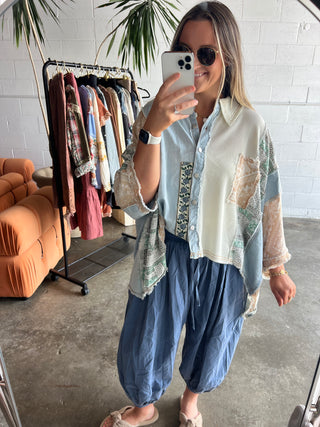 Go To Patchwork Boho Top
