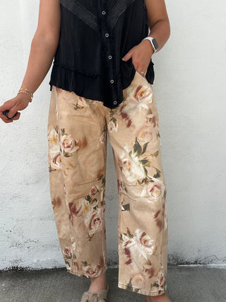 The Vintage Floral Barrel Jeans