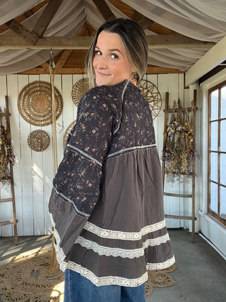 The Maple Meadow Floral Long Sleeve Top