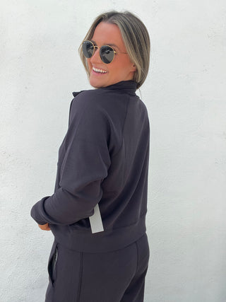 The Kira Ribbed Quarter Zip