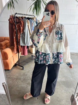 Luna Petal Top - NEUTRAL