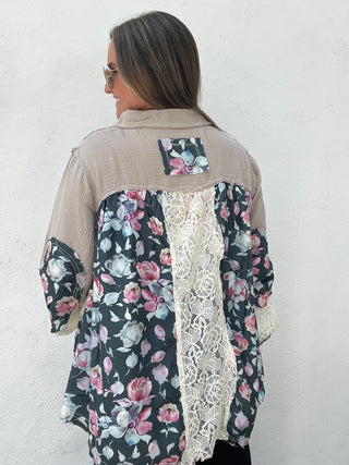 Luna Petal Top - NEUTRAL