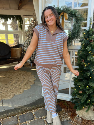 The Real Deal Striped Set