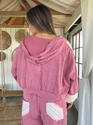 The Jet Glam Zip Up - PINK