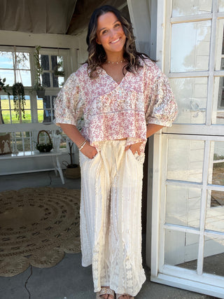 The Miami Lace Pants - CREAM
