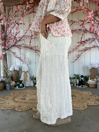 The Miami Lace Pants - CREAM