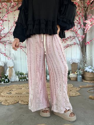 The Miami Lace Pants - BLUSH