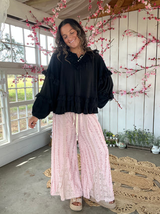 The Miami Lace Pants - BLUSH