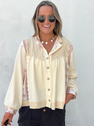 Fall Time Bloom Pearl Top