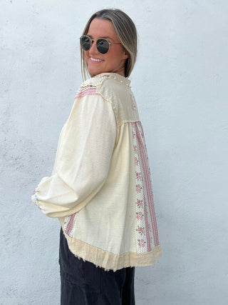 Fall Time Bloom Pearl Top