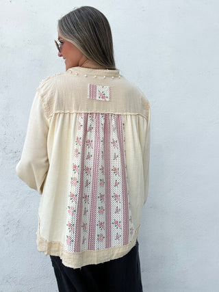 Fall Time Bloom Pearl Top