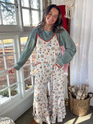 The Melissa Floral Jumper - CORAL