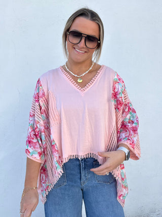 Crystle Top - PINK FLORAL