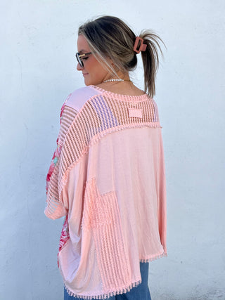 Crystle Top - PINK FLORAL