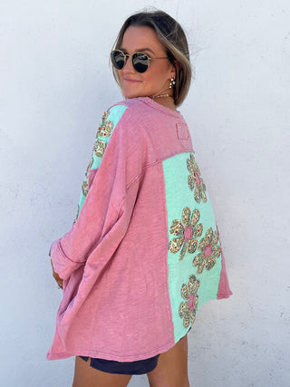 Pink Garden Top