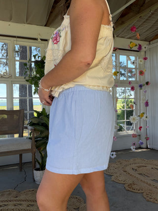 Pinstripe Mermaid Shorts (ALL COLORS)