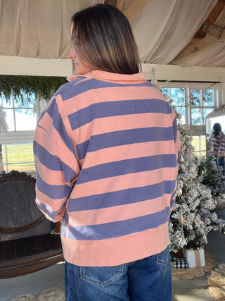 The Running Around Rugby Top -CORAL