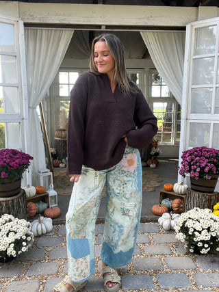 The Illusions Printed Barrel Jeans