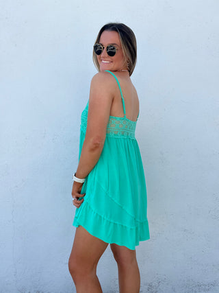 Timeless Dress - TROPICAL GREEN