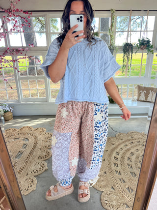 Perfect Picnic Joggers - BLUE