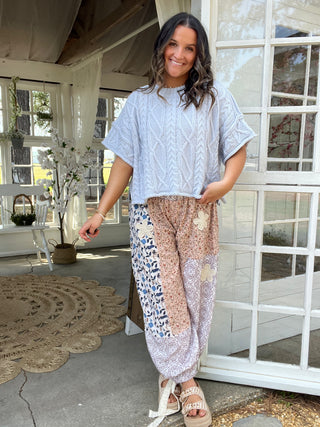 Perfect Picnic Joggers - BLUE