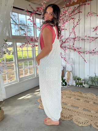 The Amber Floral Overalls