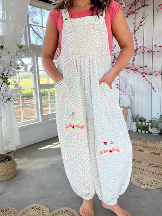 The Amber Floral Overalls