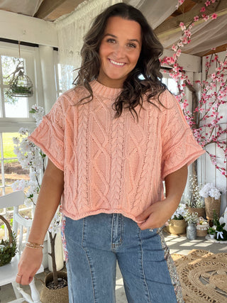 Golden Hour Boardwalk Sweater - CORAL
