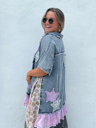 Patchy Tunic Top