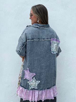 Patchy Tunic Top