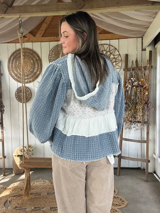 The Denim and Ruffles Top