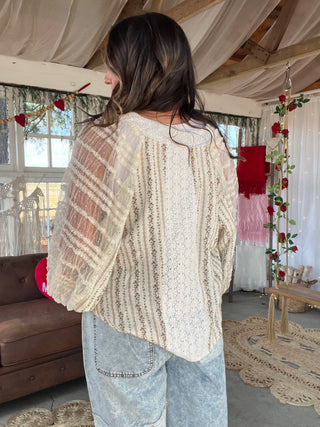 The Amora Lace Top - NEUTRAL