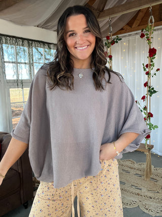 The Kimmy Knit Sweater - Charcoal PREORDER 2/23